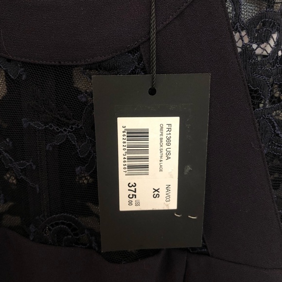 The Kooples | Crepe Back Satin & Lace Dress | xs - Picture 6 of 6